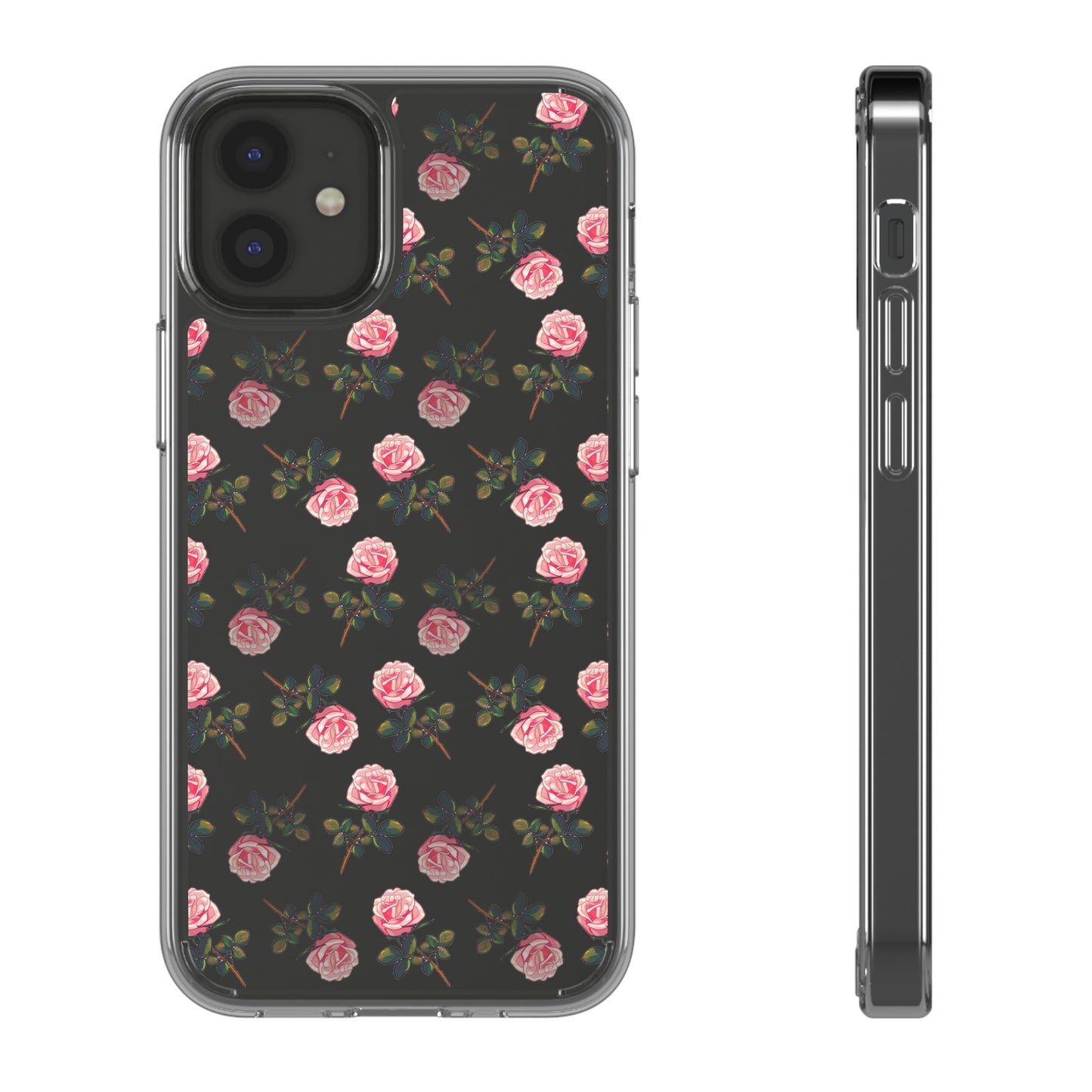 Pink Flower Pattern | Clear iPhone Case / Samsung Case