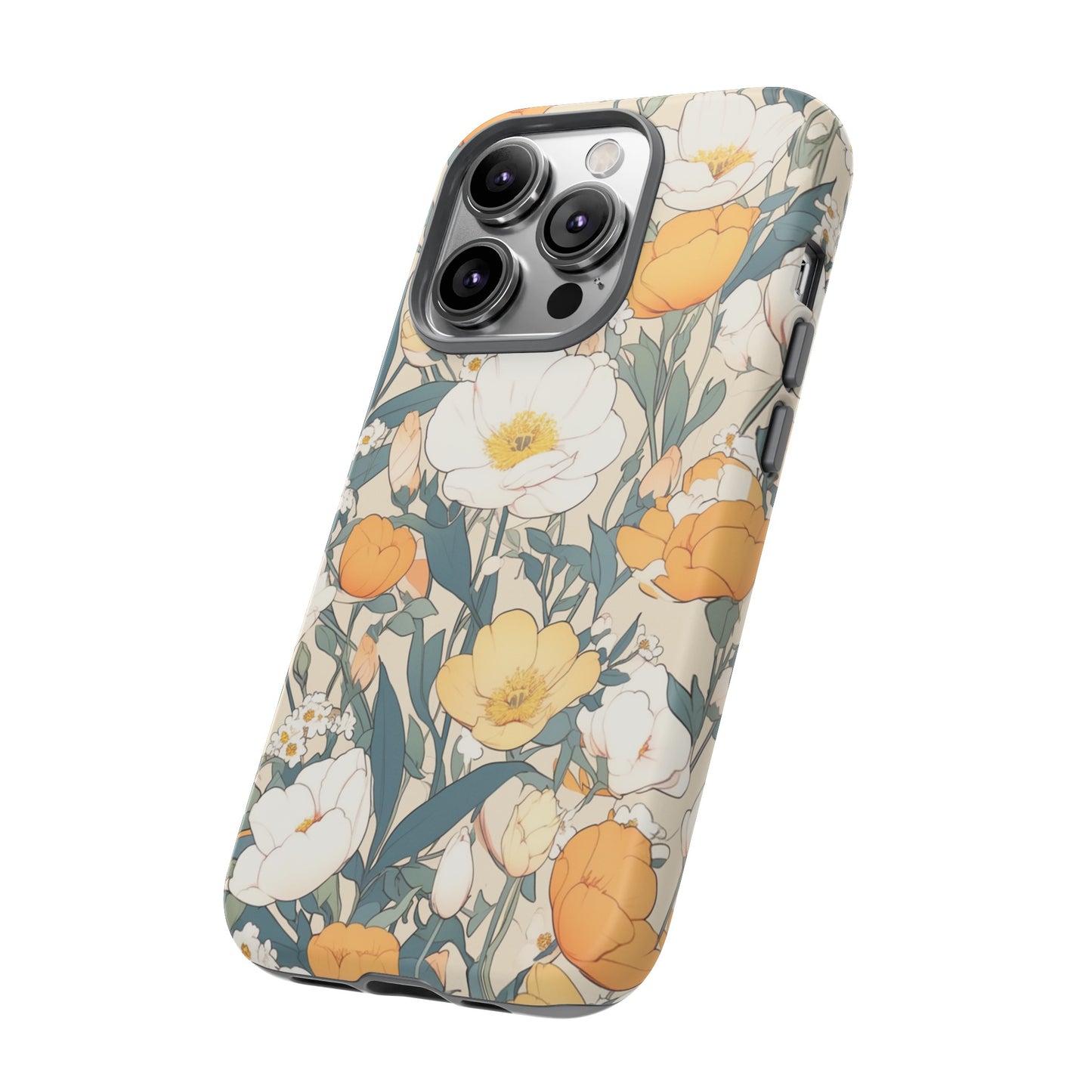 Tall White Flowers iPhone Case / Samsung Case