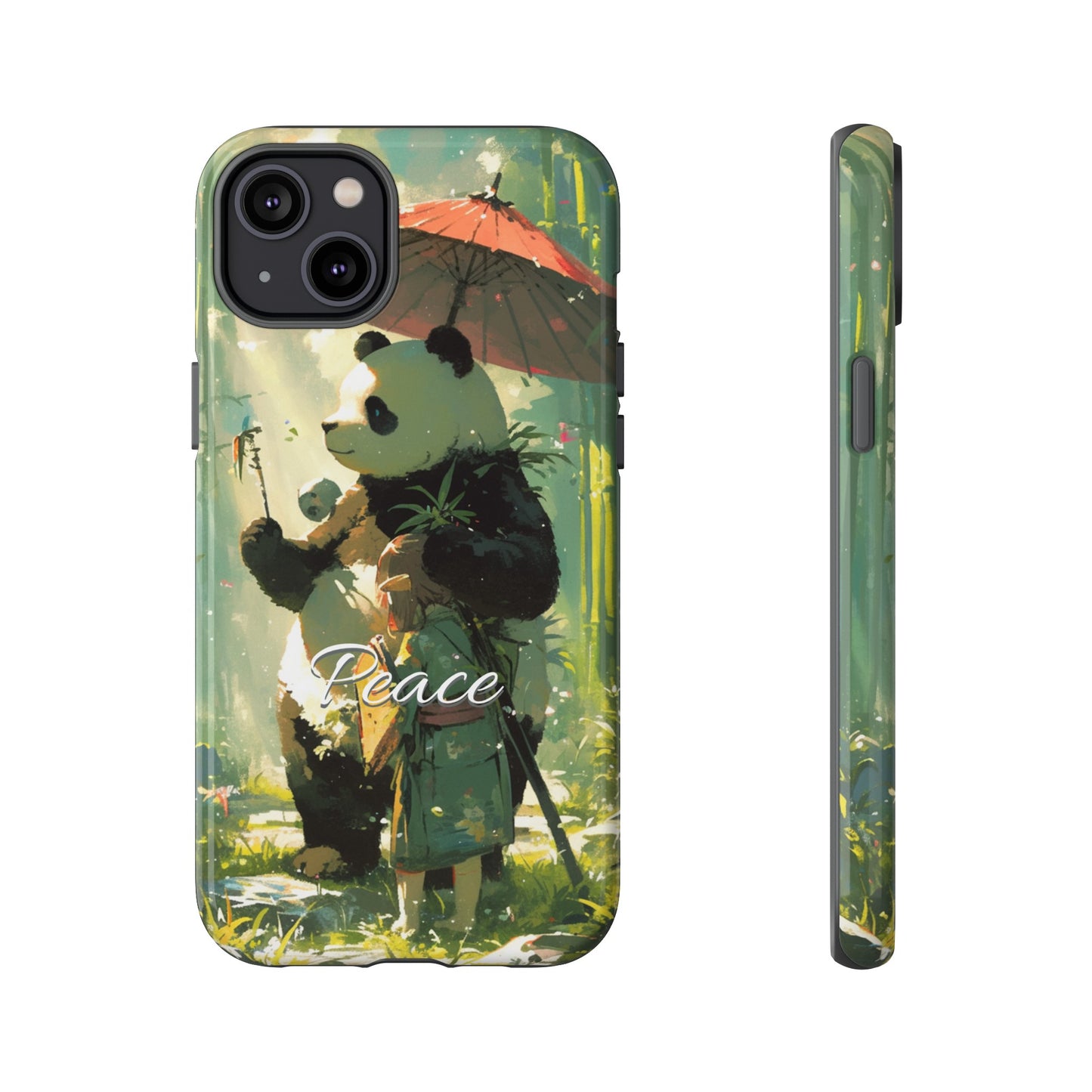 Japanese Aesthetic Vintage Panda iPhone Case / Samsung Case | "Peace"