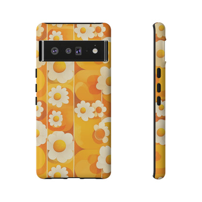 Yellow Floral Pattern Retro iPhone Case / Samsung Case