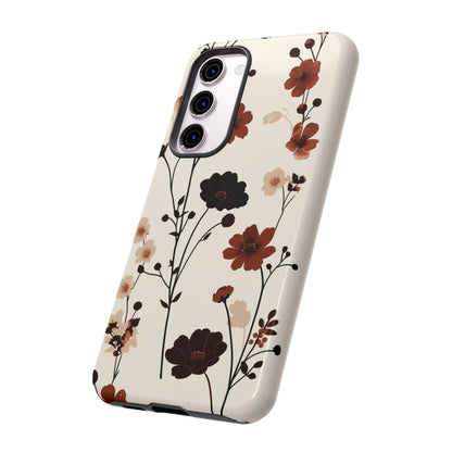 Minimalistic Tall Wildflowers iPhone Case