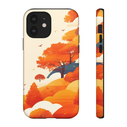 Orange Retro Landscape iPhone Case / Samsung Case