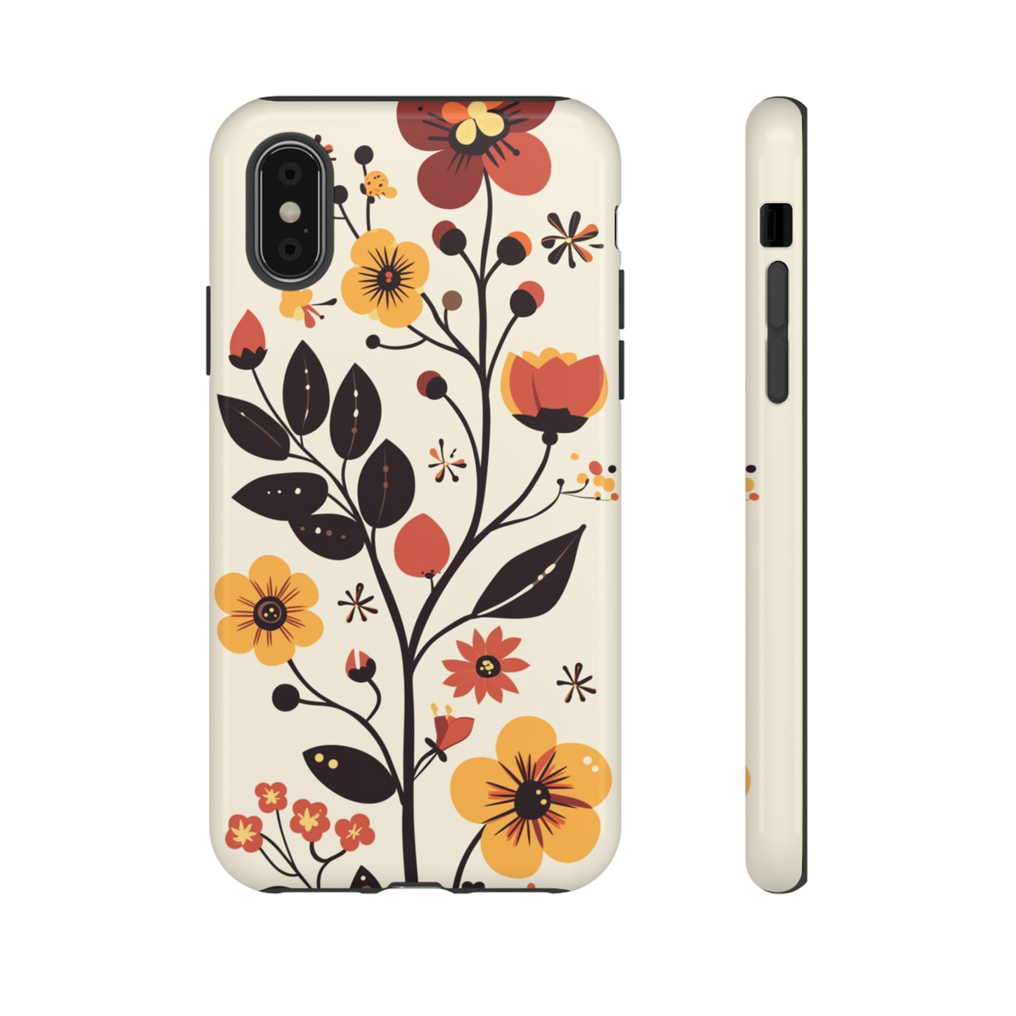 Vector Floral Vines iPhone Case