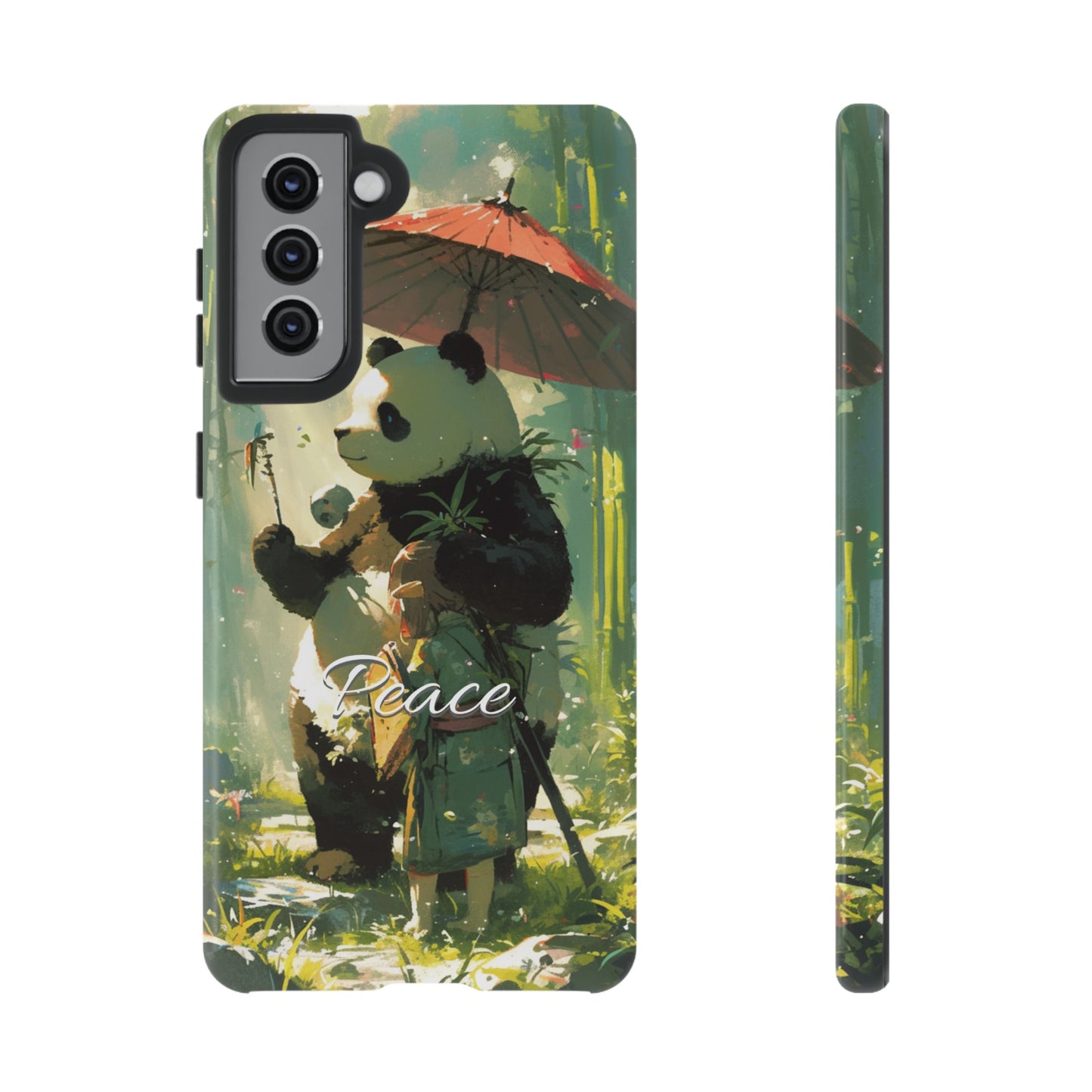 Japanese Aesthetic Vintage Panda iPhone Case / Samsung Case | "Peace"