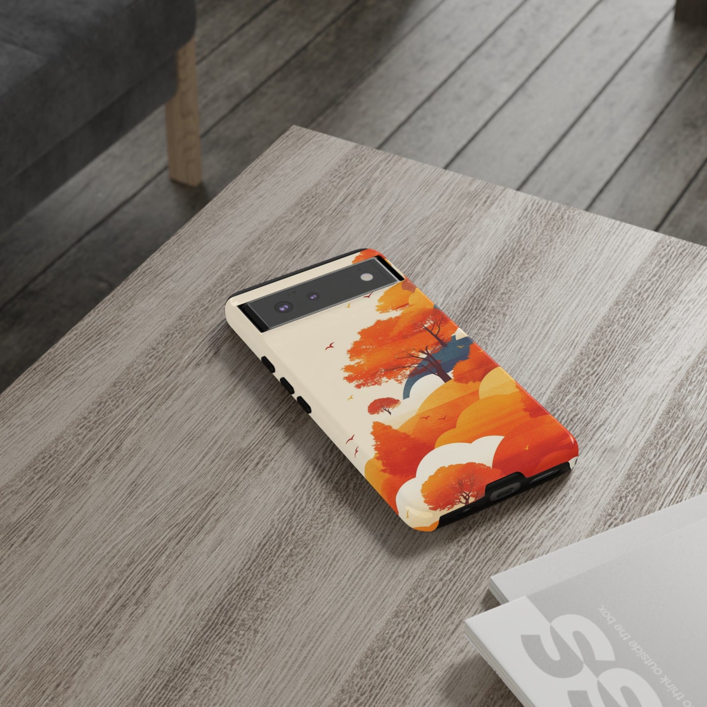 Orange Retro Landscape iPhone Case / Samsung Case