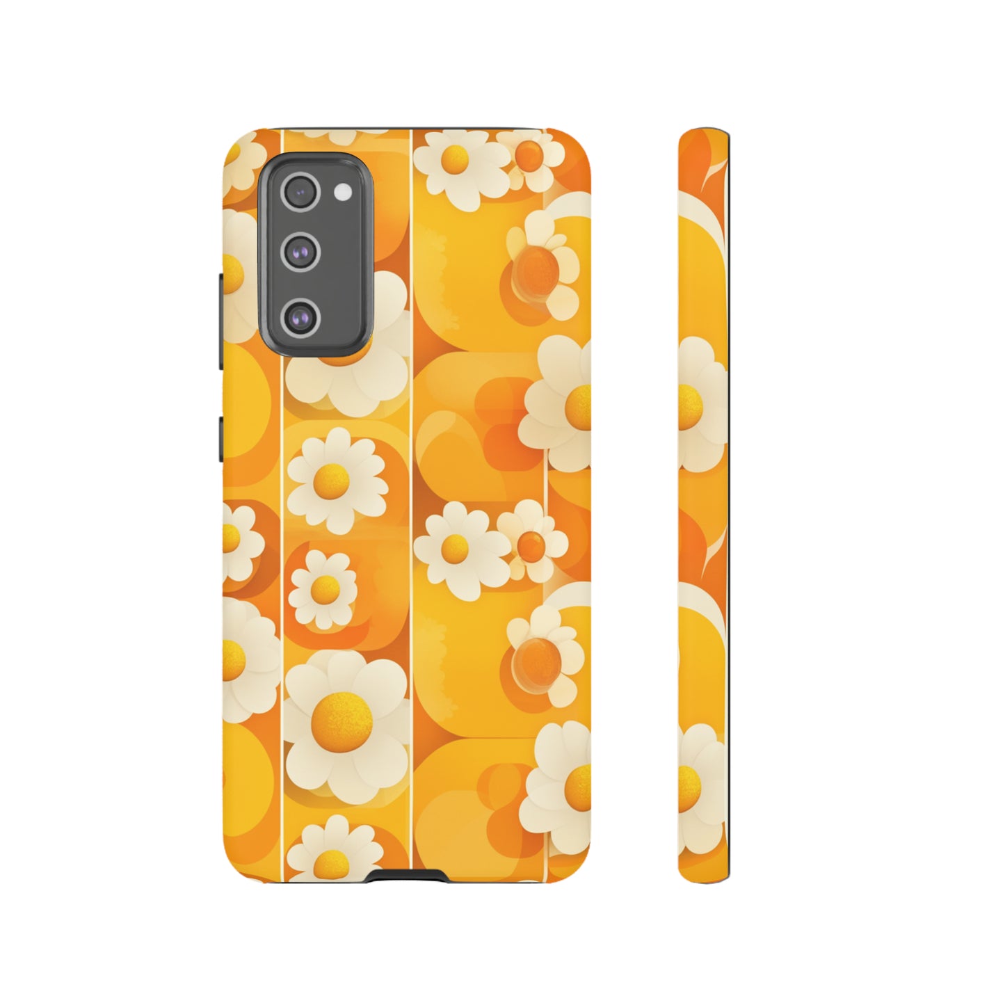 Yellow Floral Pattern Retro iPhone Case / Samsung Case