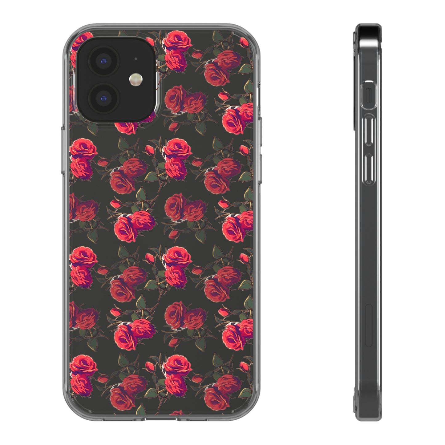 Roses Pattern | Clear iPhone Case / Samsung Case