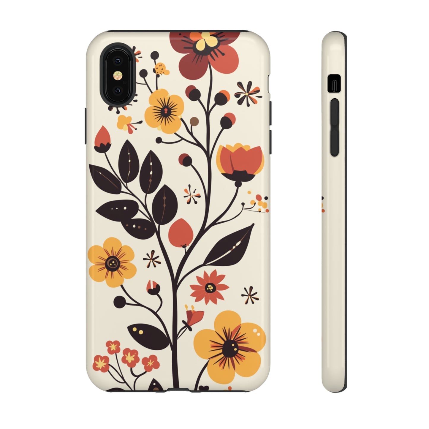 Vector Floral Vines iPhone Case