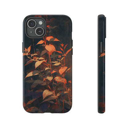 Black Blooms Wildflower iPhone Case