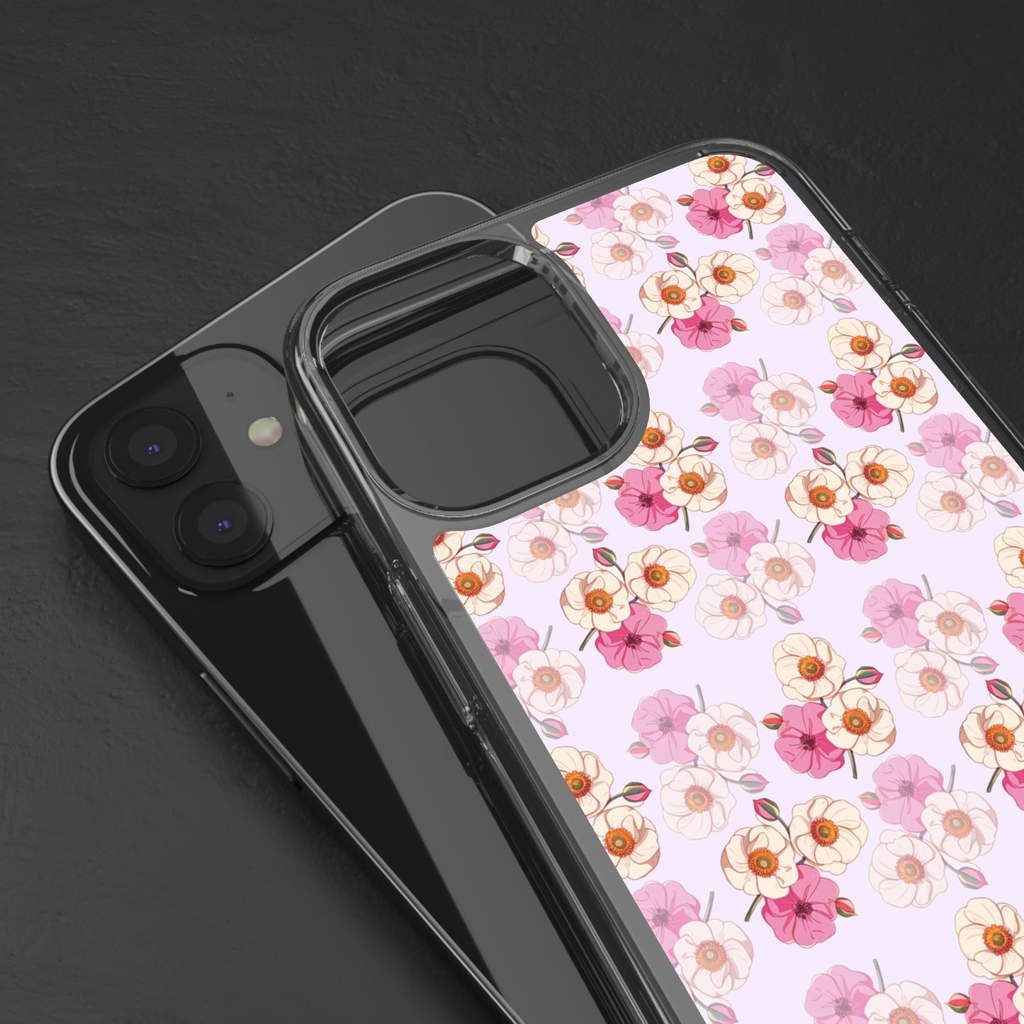 Floral Swirl | Clear iPhone Case / Samsung Case