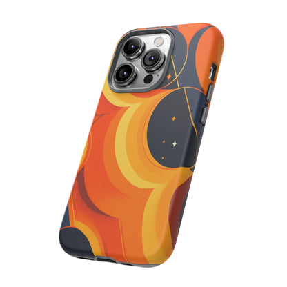 Orange & Black Groovy Patterns iPhone Case / Samsung Case