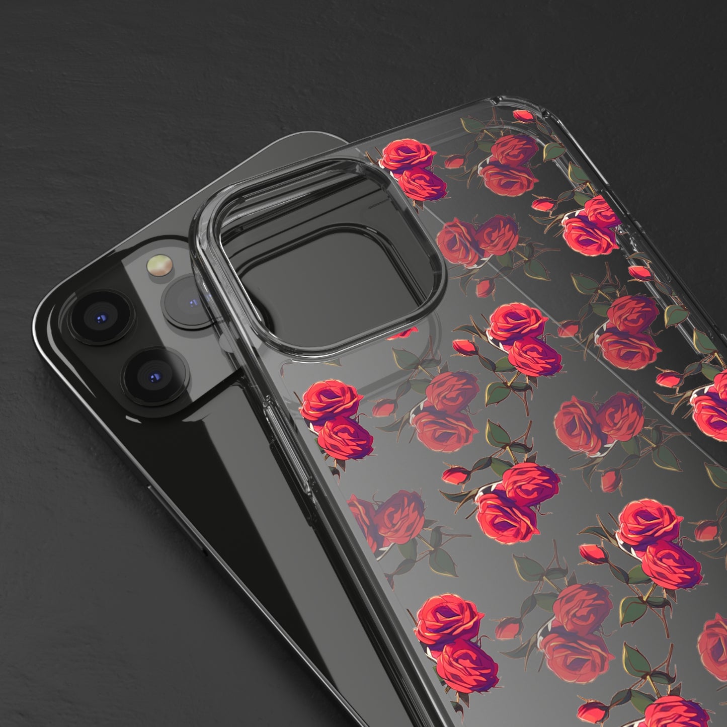 Roses Pattern | Clear iPhone Case / Samsung Case