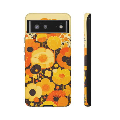 Retro Floral Pattern Illustrations iPhone Case / Samsung Case, Gift for Floral Lovers, Gift for Her