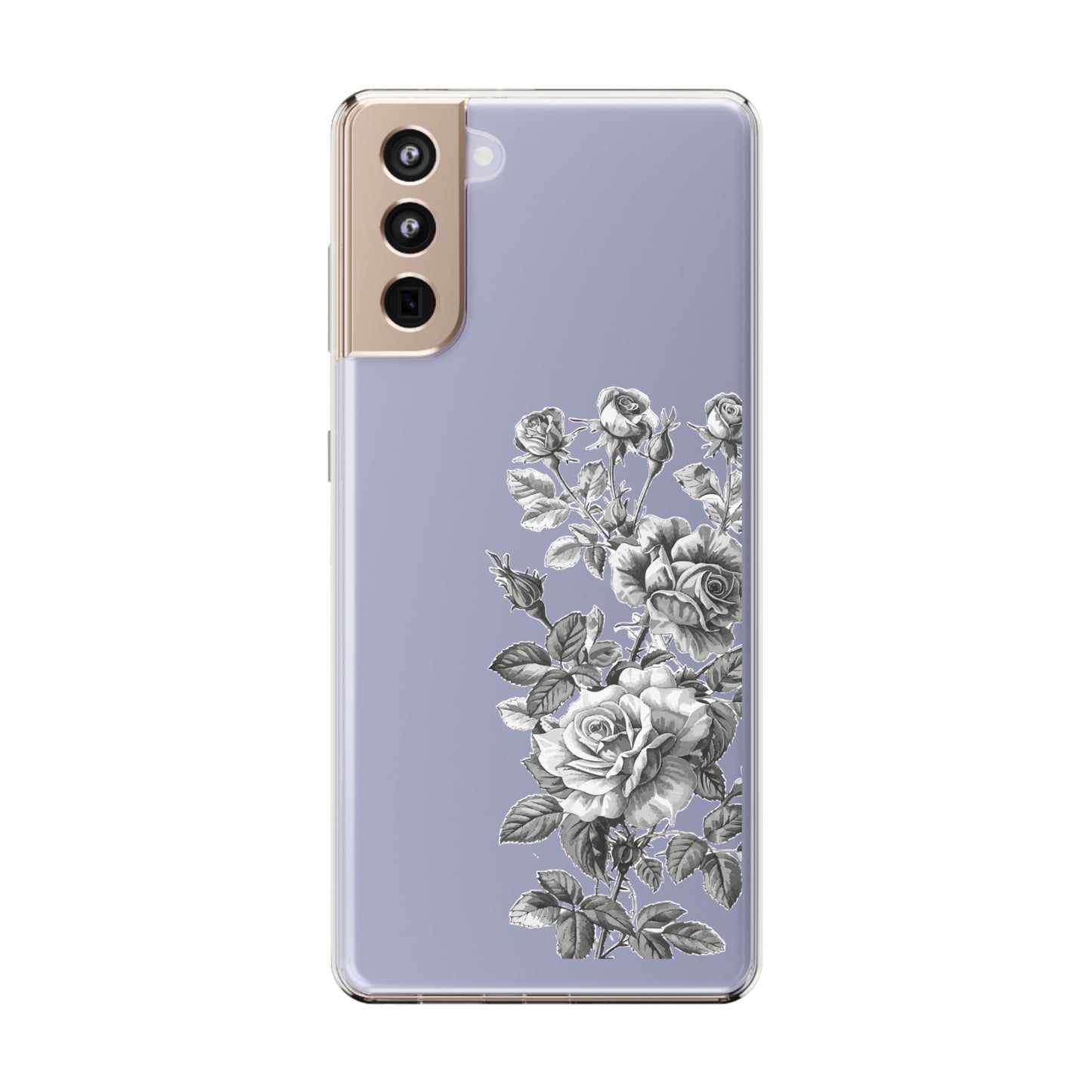 Chrome Roses | Clear iPhone Case / Samsung Case