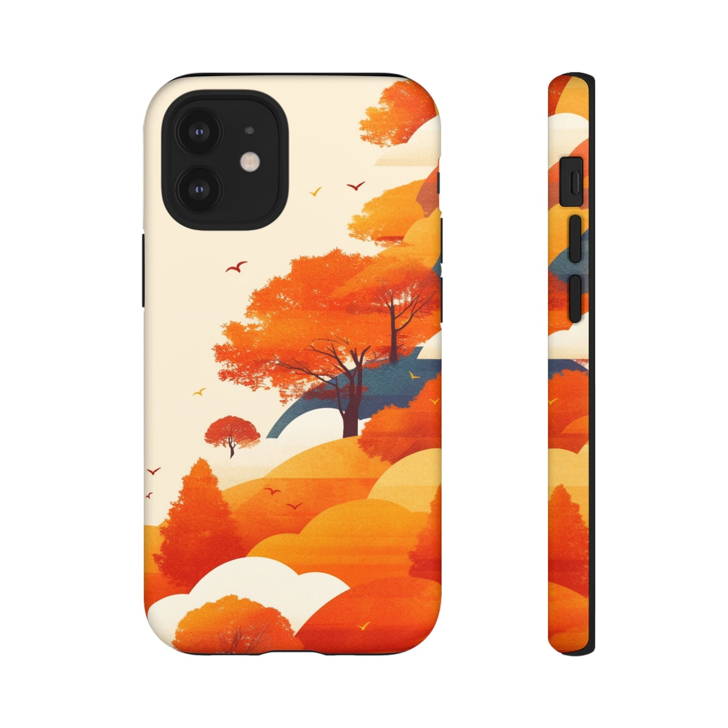 Orange Retro Landscape iPhone Case / Samsung Case