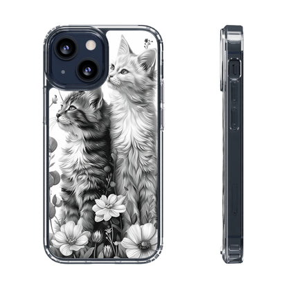 Kittens and Flowers | Clear iPhone Case / Samsung Case