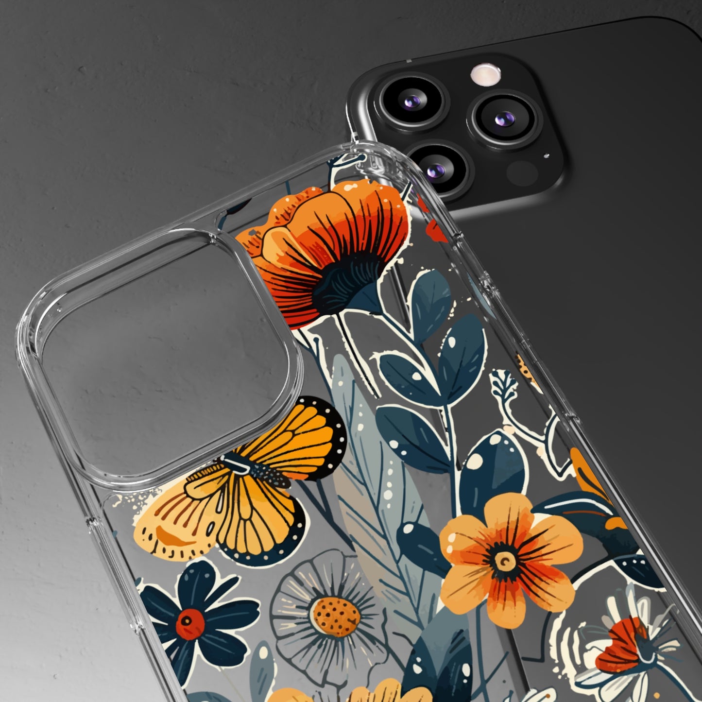 Summer Blooms Whimsical Garden | Clear iPhone Case / Samsung Case