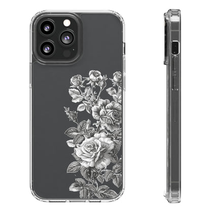 Chrome Roses | Clear iPhone Case / Samsung Case