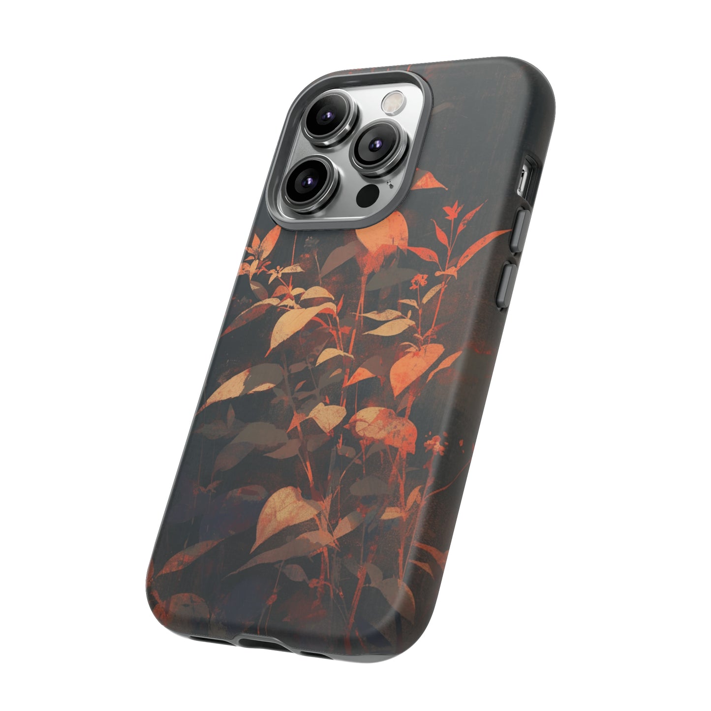 Black Blooms Wildflower iPhone Case