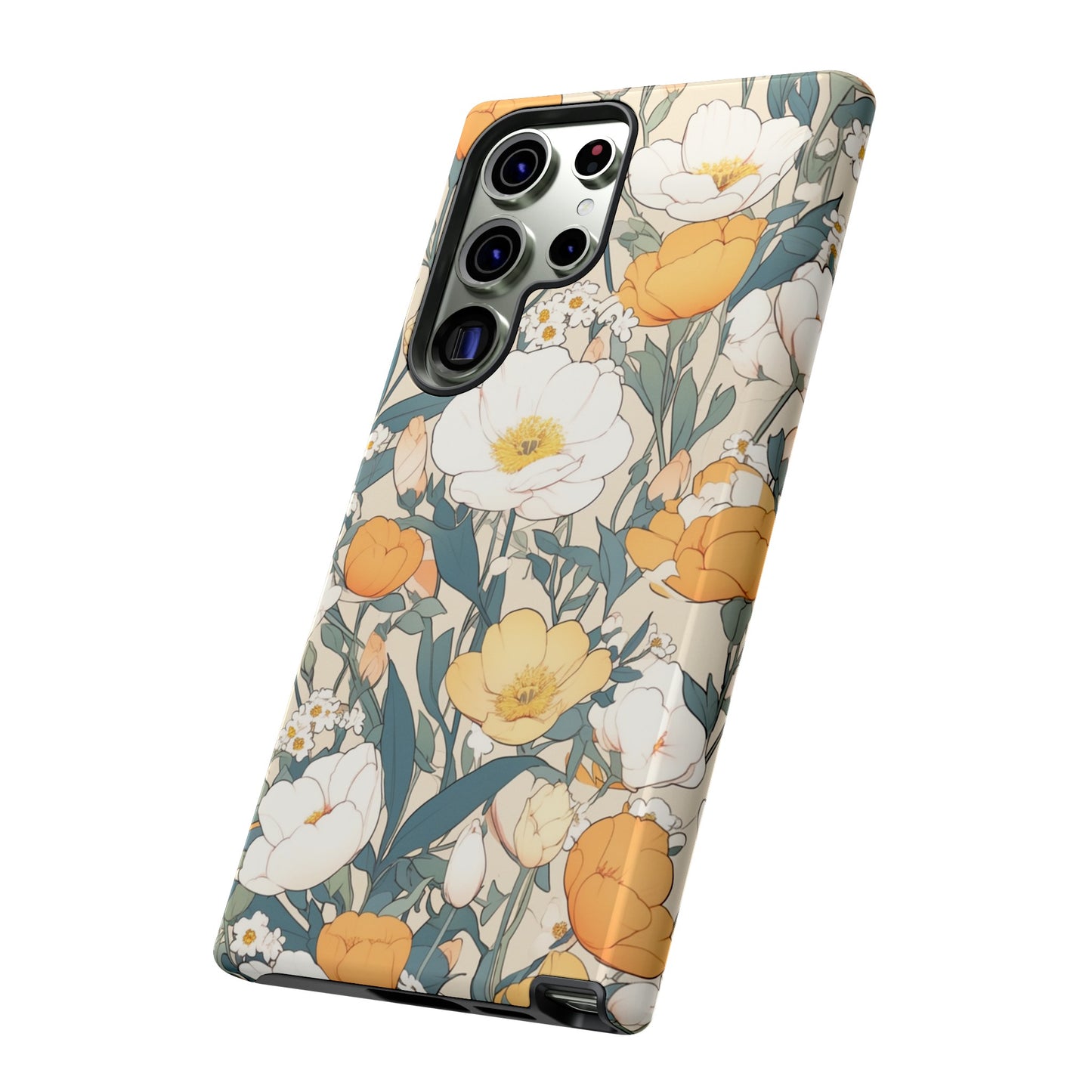 Tall White Flowers iPhone Case / Samsung Case