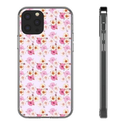 Floral Swirl | Clear iPhone Case / Samsung Case