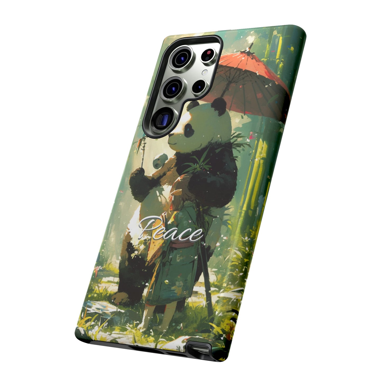 Japanese Aesthetic Vintage Panda iPhone Case / Samsung Case | "Peace"