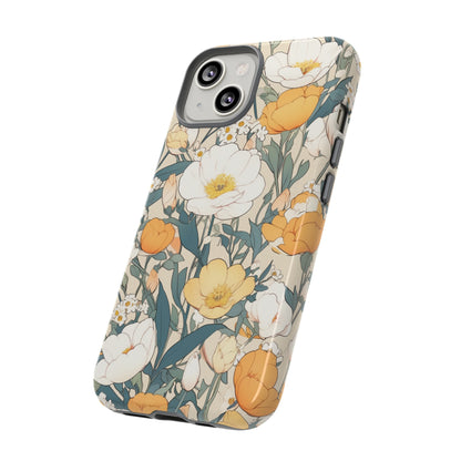 Tall White Flowers iPhone Case / Samsung Case