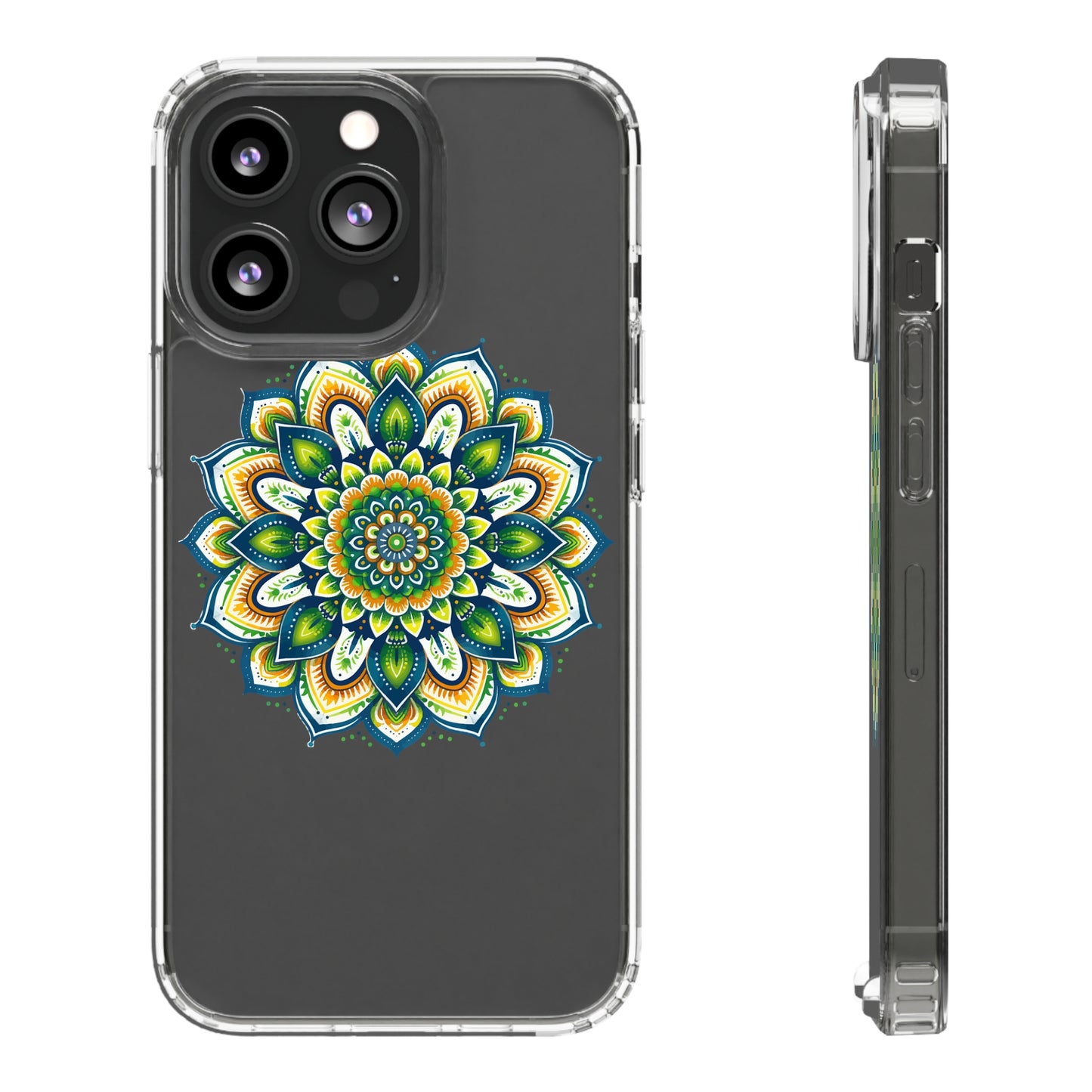 Lime Mandala | Clear iPhone Case / Samsung Case