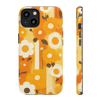 Retro 70s Abstract Flower Patterns iPhone Case / Samsung Case