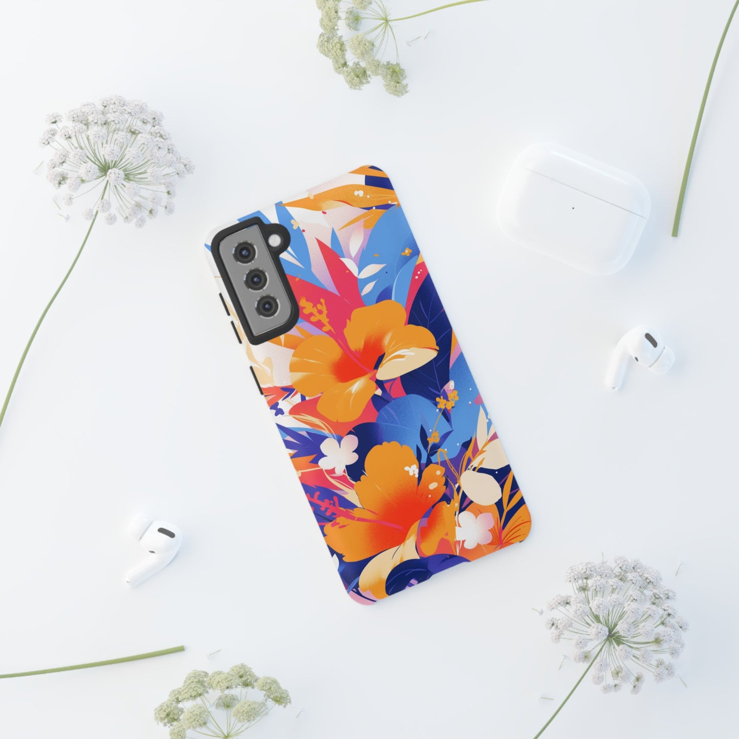 Vintage Abstract Flowers iPhone Case / Samsung Case