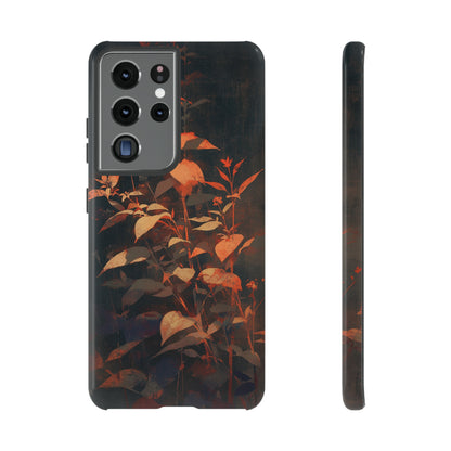 Black Blooms Wildflower iPhone Case