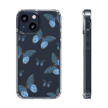 Blue Butterfly | Clear iPhone Case / Samsung Case