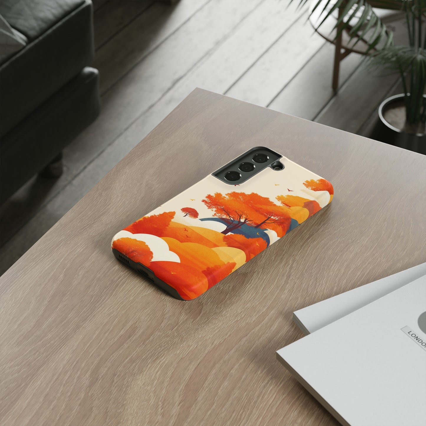 Orange Retro Landscape iPhone Case / Samsung Case