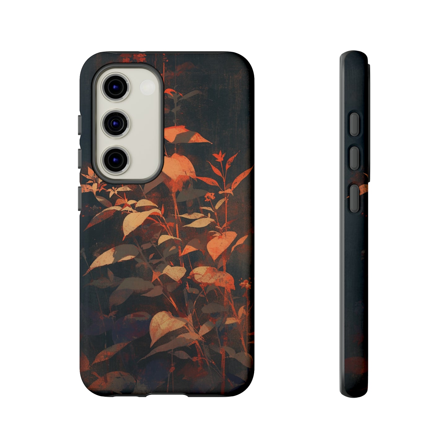 Black Blooms Wildflower iPhone Case