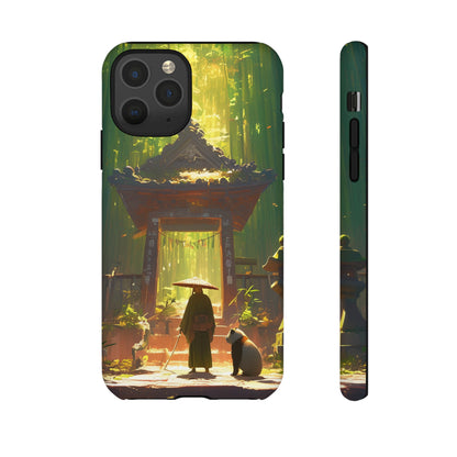 Vintage Japanese PandaTemple Aesthetic iPhone Case, iPhone 15 Pro Max 14 13 12 11 Mini, Samsung Galaxy S23 S22, Google Pixel 7 6 Pro