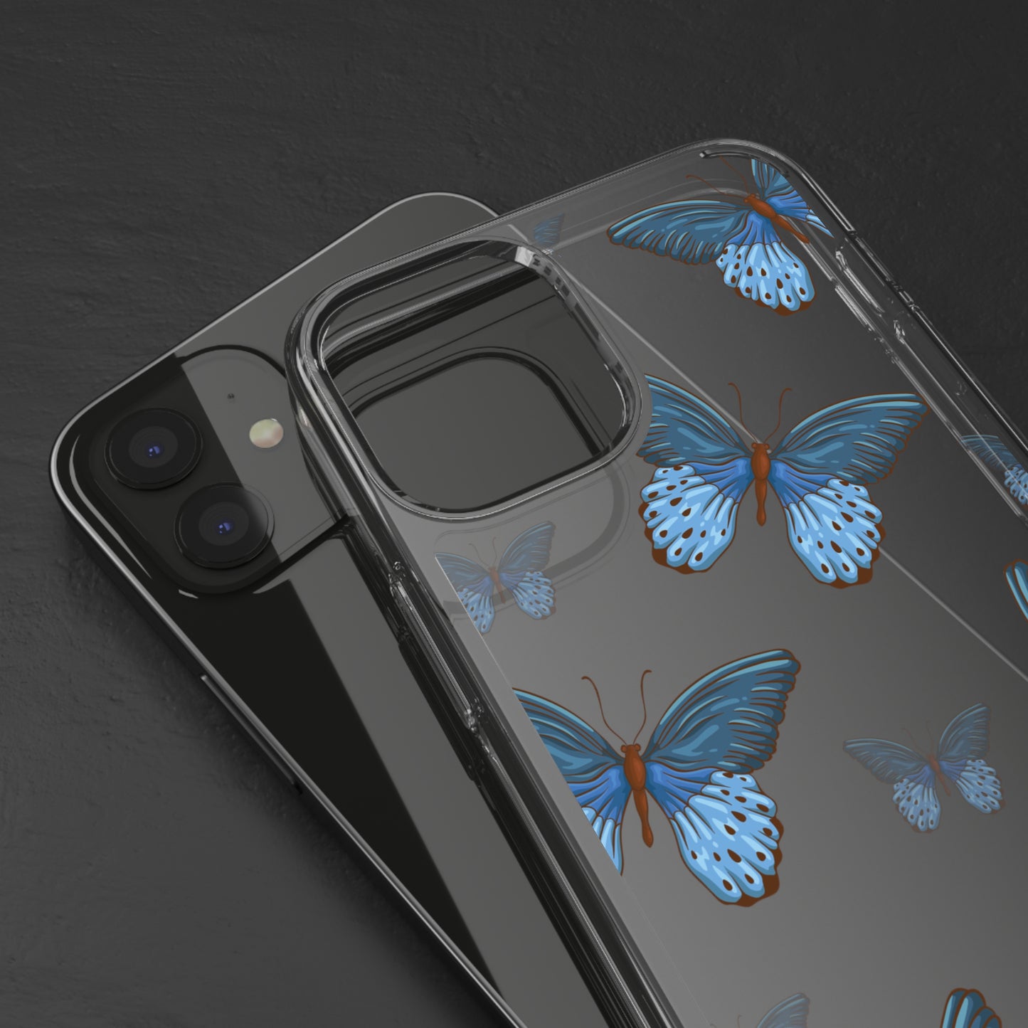 Blue Butterfly | Clear iPhone Case / Samsung Case