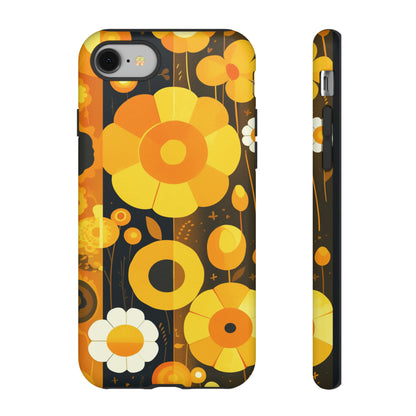 Floral Lines Retro iPhone Case / Samsung Case