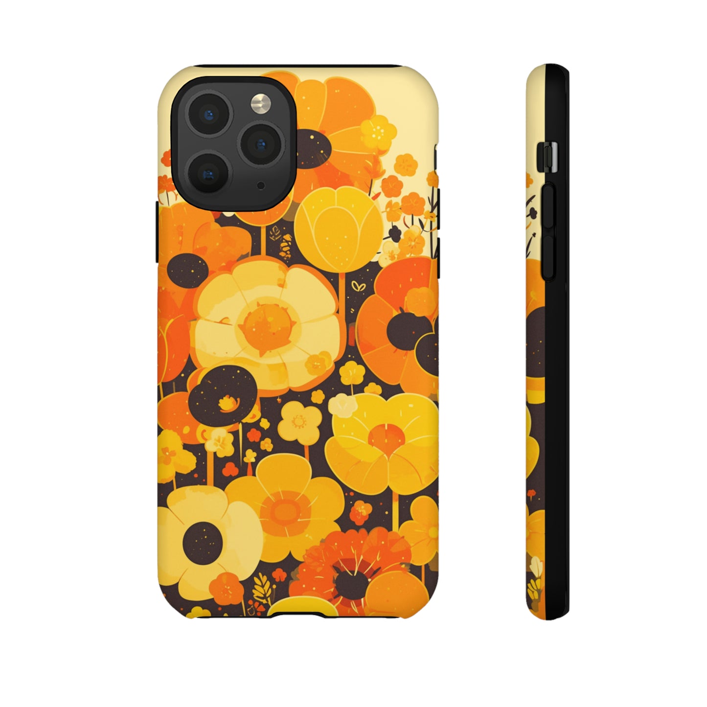 Retro Floral Pattern Illustrations iPhone Case / Samsung Case, Gift for Floral Lovers, Gift for Her