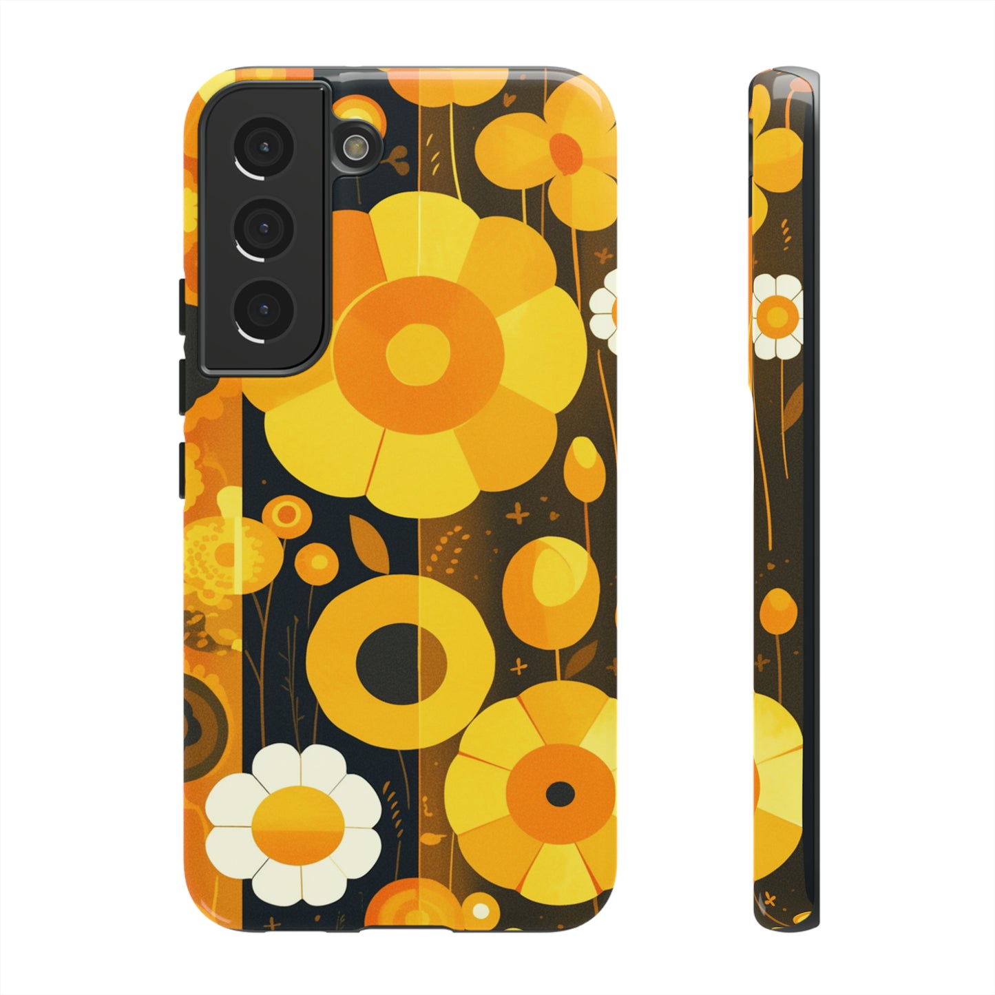 Floral Lines Retro iPhone Case / Samsung Case