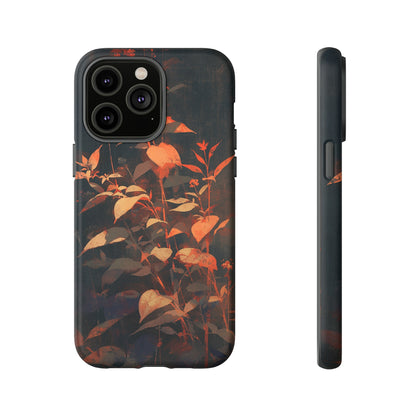 Black Blooms Wildflower iPhone Case