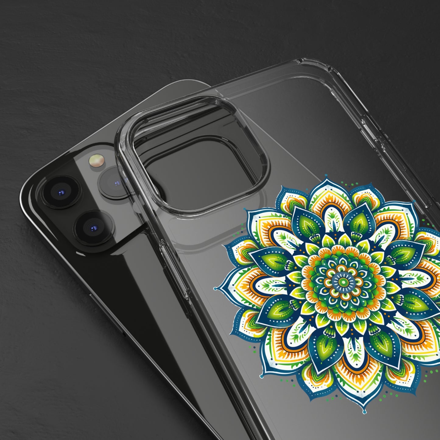 Lime Mandala | Clear iPhone Case / Samsung Case