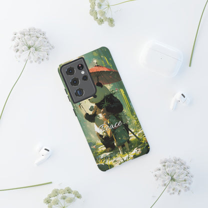 Japanese Aesthetic Vintage Panda iPhone Case / Samsung Case | "Peace"