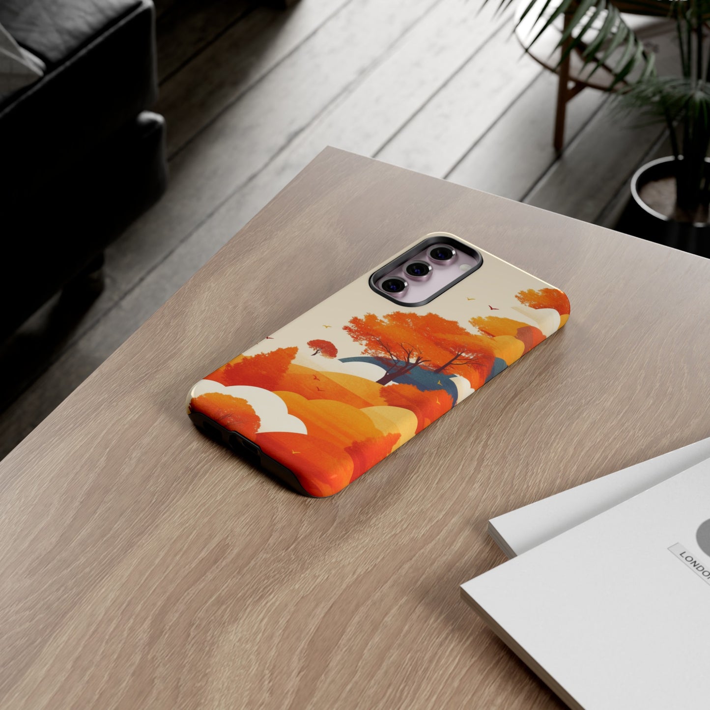 Orange Retro Landscape iPhone Case / Samsung Case