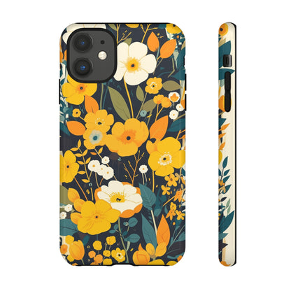 Retro Yellow Flowers iPhone Case / Samsung Case