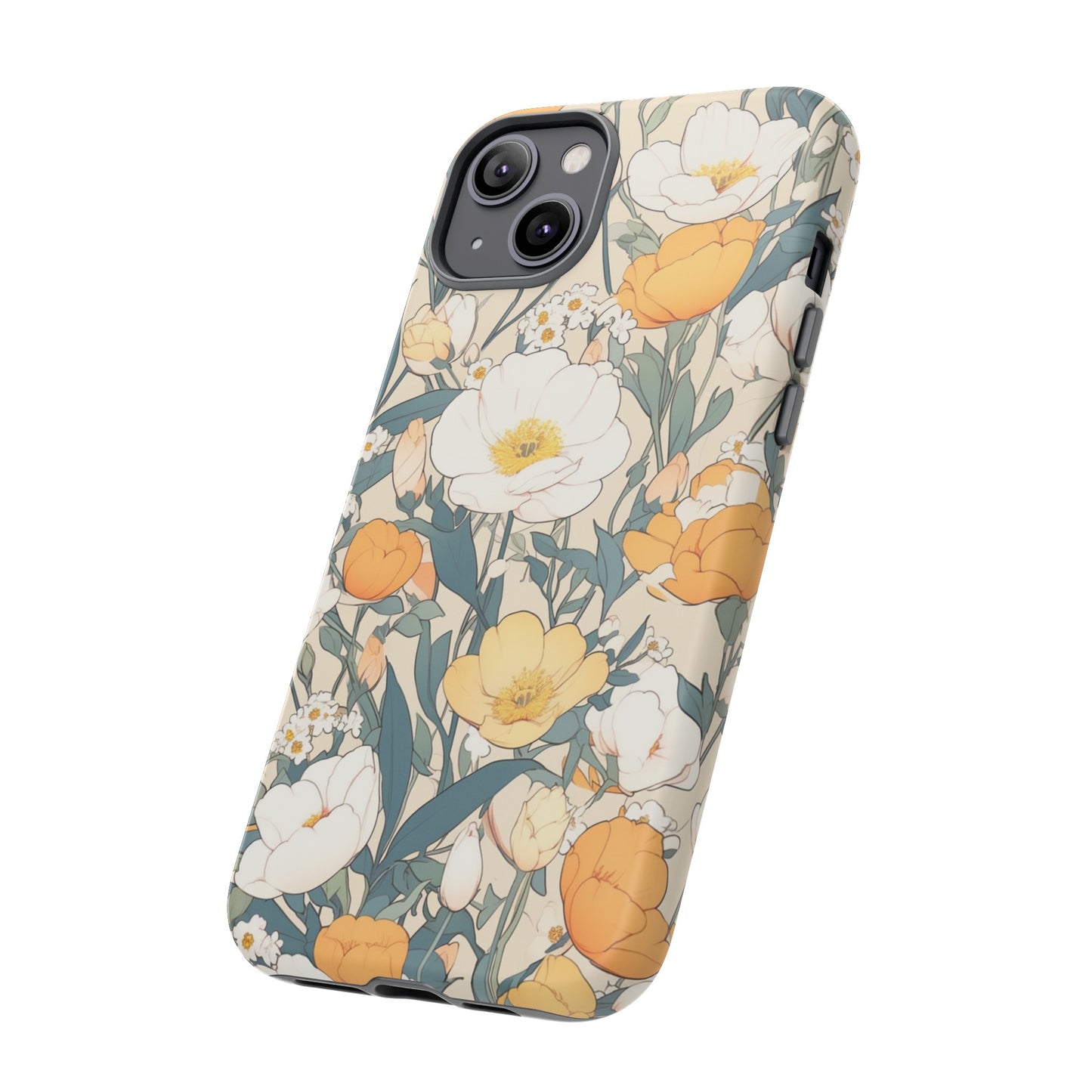 Tall White Flowers iPhone Case / Samsung Case