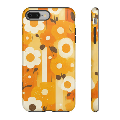 Retro 70s Abstract Flower Patterns iPhone Case / Samsung Case