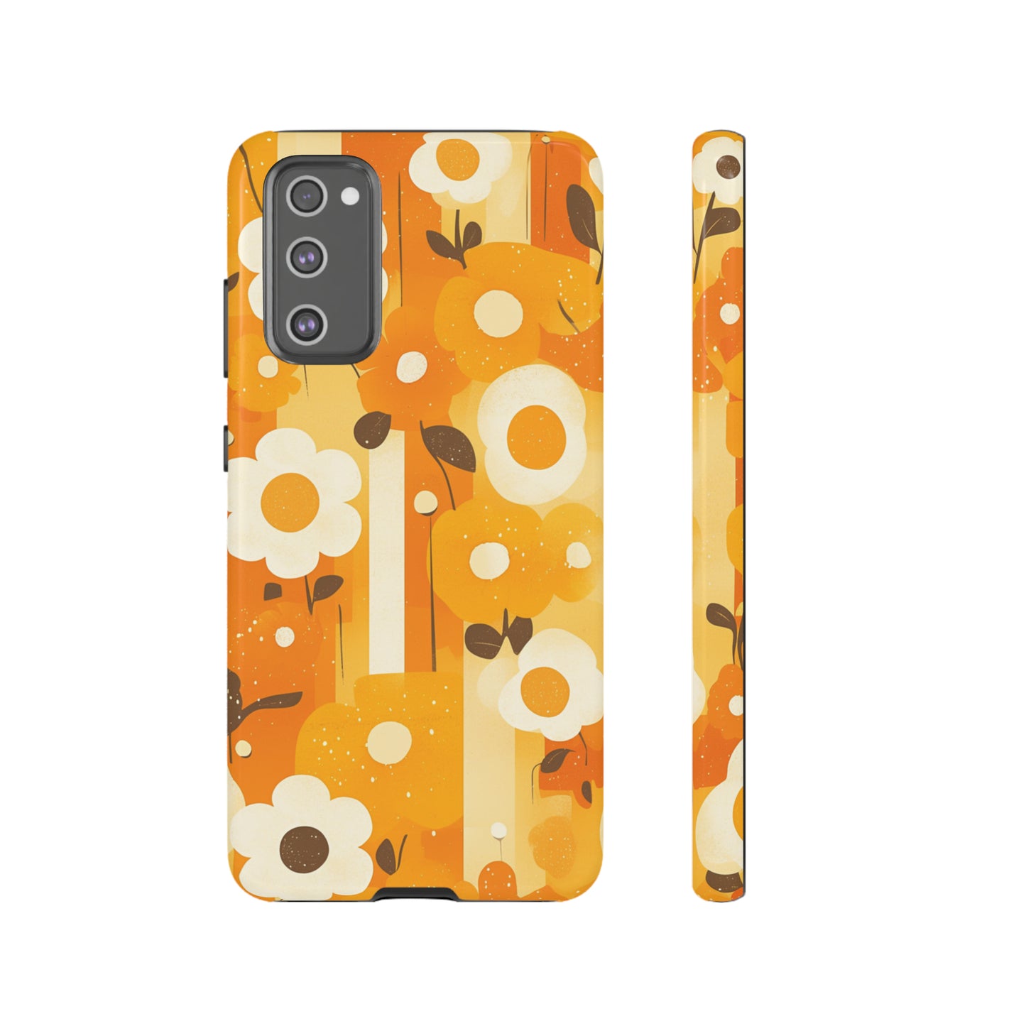 Retro 70s Abstract Flower Patterns iPhone Case / Samsung Case