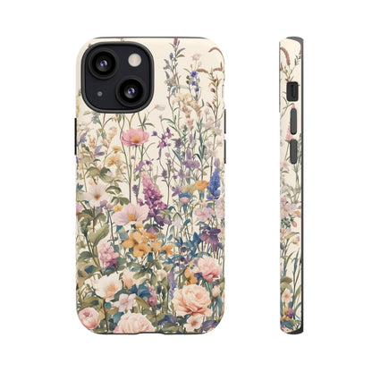 Tall Vintage Wildflowers iPhone Case / Samsung Case