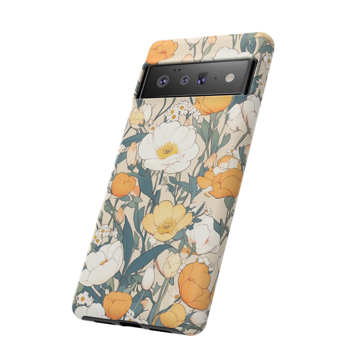 Tall White Flowers iPhone Case / Samsung Case