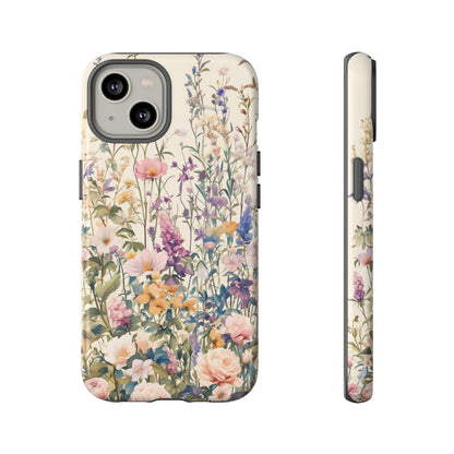 Tall Vintage Wildflowers iPhone Case / Samsung Case